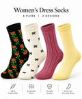 Women Dress Socks(Pack of 4 Pairs)