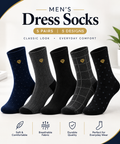 Mens Dress Socks (pack of 5 Pairs)